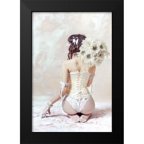 Theres a girl out there with love in her eyes and flowers in her hair Black Modern Wood Framed Art Print by Bolgov (Axe), Ruslan