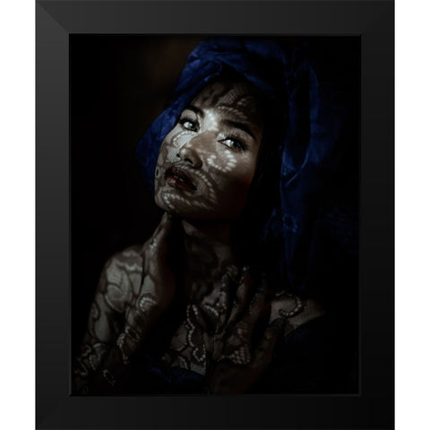 Foxey Honey Black Modern Wood Framed Art Print by Hareudang, Jajang