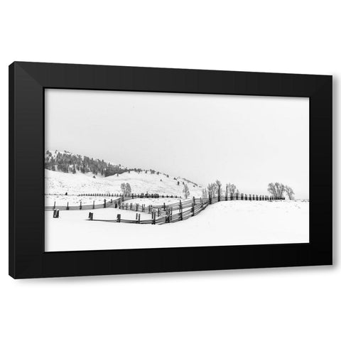 After Snow Black Modern Wood Framed Art Print by Xie, Louise