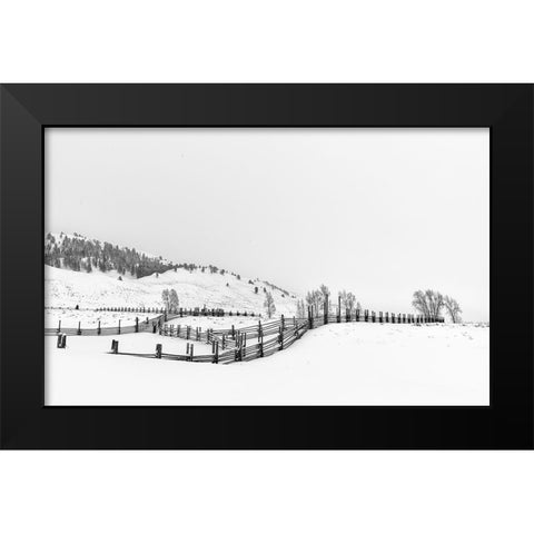 After Snow Black Modern Wood Framed Art Print by Xie, Louise