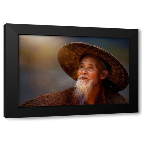 River Stories - II Black Modern Wood Framed Art Print with Double Matting by Steverson, Michael
