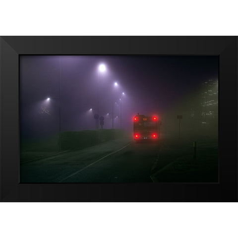 Hinterland Black Modern Wood Framed Art Print by Di Bello, Andrea