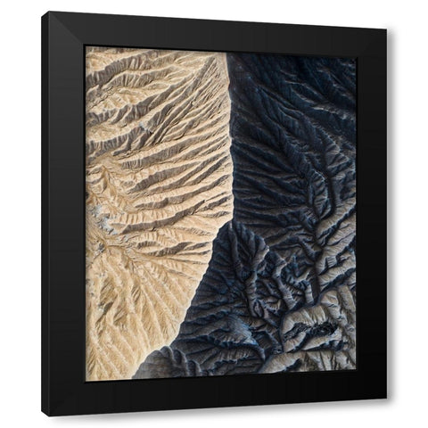 Bardenas Reales Black Modern Wood Framed Art Print by Ziomek, Witold
