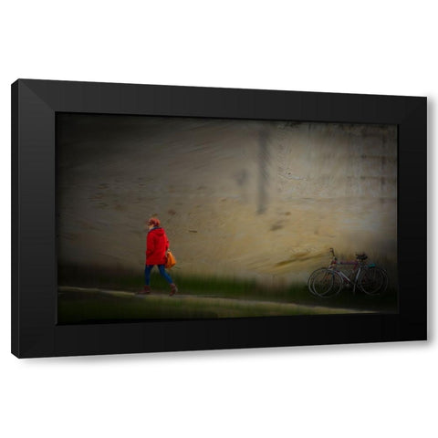 Vera Black Modern Wood Framed Art Print with Double Matting by Gustafson Pro, Clas