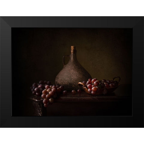 Somewhere In Time Black Modern Wood Framed Art Print by Perfoncio, Margareth