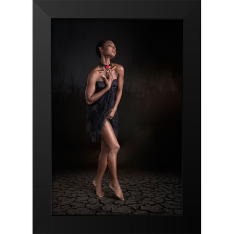 Faith Black Modern Wood Framed Art Print by Slotboom, Jan
