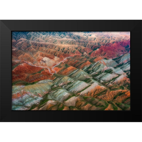 AcÂƒAAndFrac12;CacAndSup1;EÂœÂž Black Modern Wood Framed Art Print by Wang, Xiaoyang