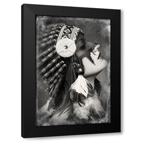 Sequoia Black Modern Wood Framed Art Print with Double Matting by Kovbasyuk, Serhii