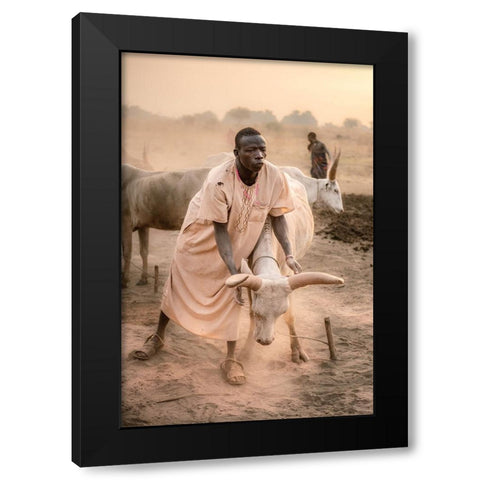 A Symbiotic Bond Black Modern Wood Framed Art Print with Double Matting by Cole, Trevor