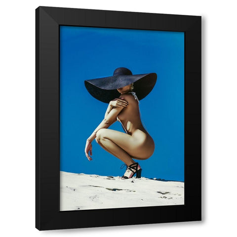 With a right hat, nothing else matters Black Modern Wood Framed Art Print with Double Matting by Bolgov (Axe), Ruslan