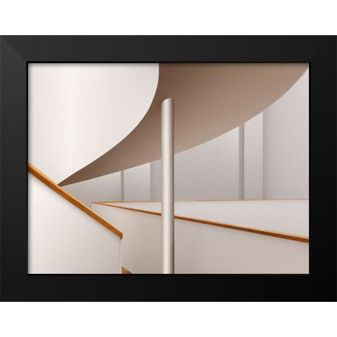 Interiors Black Modern Wood Framed Art Print by Liu, Shuchuan