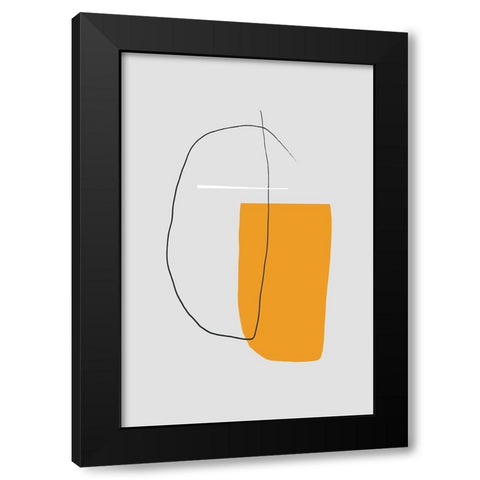 All That Matters Black Modern Wood Framed Art Print by Uplusmestudio