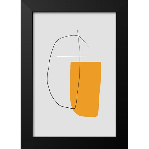 All That Matters Black Modern Wood Framed Art Print by Uplusmestudio