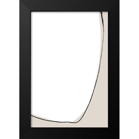 Slow Down Black Modern Wood Framed Art Print by Uplusmestudio