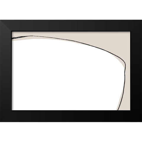 Slow Down Black Modern Wood Framed Art Print by Uplusmestudio