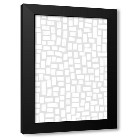 What I Love About You Black Modern Wood Framed Art Print by Uplusmestudio
