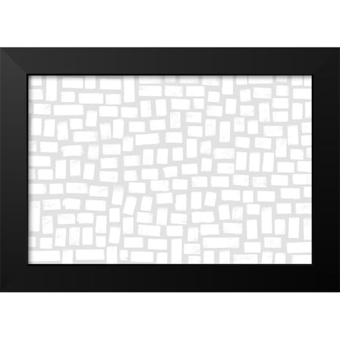 What I Love About You Black Modern Wood Framed Art Print by Uplusmestudio