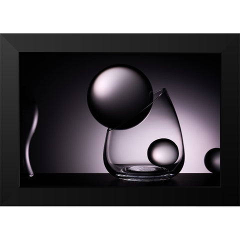 Blass Black Modern Wood Framed Art Print by Sokac, Drazen