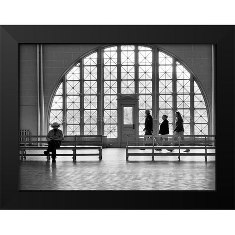 Out Of Three Comes One Black Modern Wood Framed Art Print by Resch, Iris