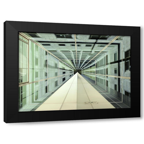 25 Black Modern Wood Framed Art Print by Ferrari, Francesca