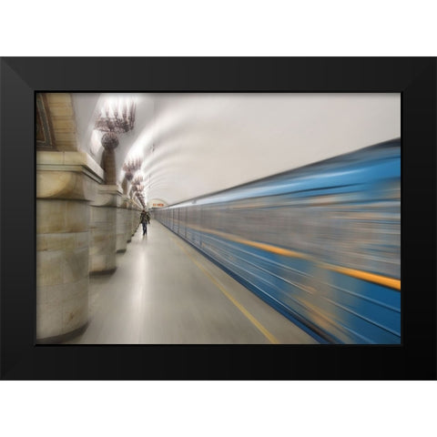 Zoloti Vorota Black Modern Wood Framed Art Print by Kiyashko, Alexander