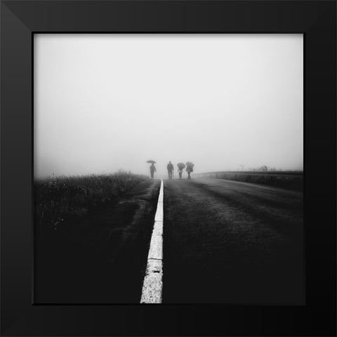 Together Black Modern Wood Framed Art Print by Kuavi, Robert