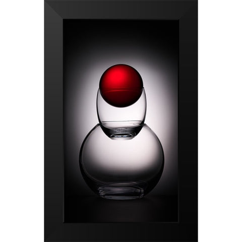 Redhead Black Modern Wood Framed Art Print by Sokac, Drazen