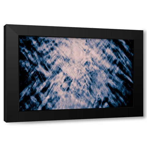 panta rhei Black Modern Wood Framed Art Print by Reichelt, Dieter