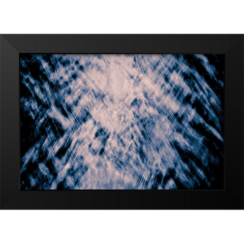 panta rhei Black Modern Wood Framed Art Print by Reichelt, Dieter