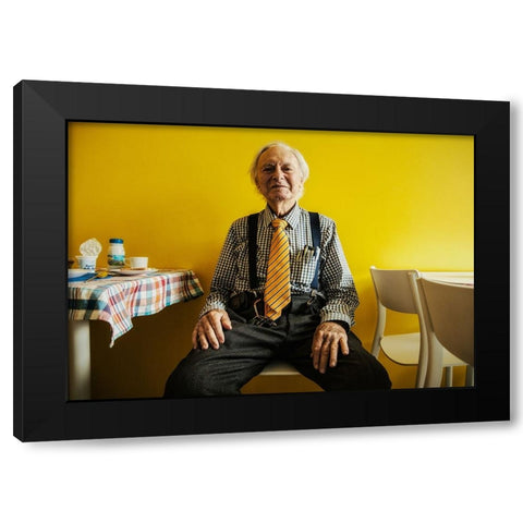 Guido Black Modern Wood Framed Art Print by Muolo, Vito