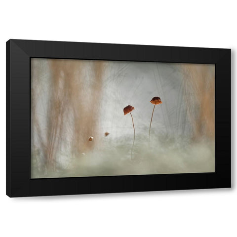 Two And Two Black Modern Wood Framed Art Print by Gapur Dayak, Abdul