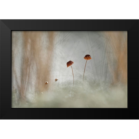 Two And Two Black Modern Wood Framed Art Print by Gapur Dayak, Abdul