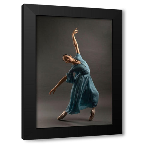 Untitled Black Modern Wood Framed Art Print with Double Matting by Fridman, Eleonora