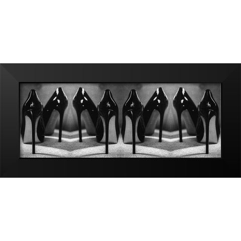 ROW Black Modern Wood Framed Art Print by Schottstaedt, Erik