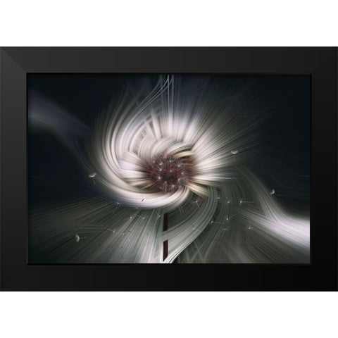 May it be Black Modern Wood Framed Art Print by Sherin.Abdou