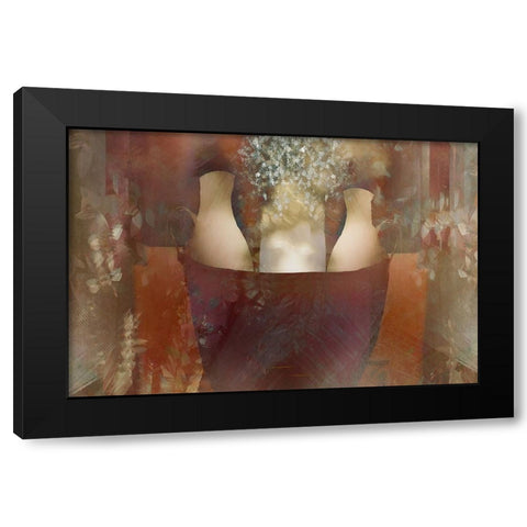 Three vases Black Modern Wood Framed Art Print by Talen, Nel