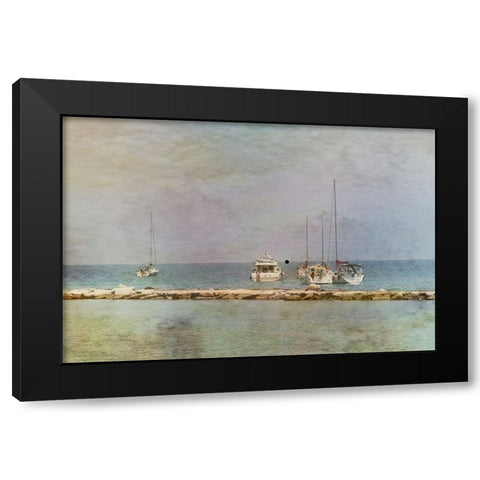 Bari Black Modern Wood Framed Art Print with Double Matting by Gilleman, Monique