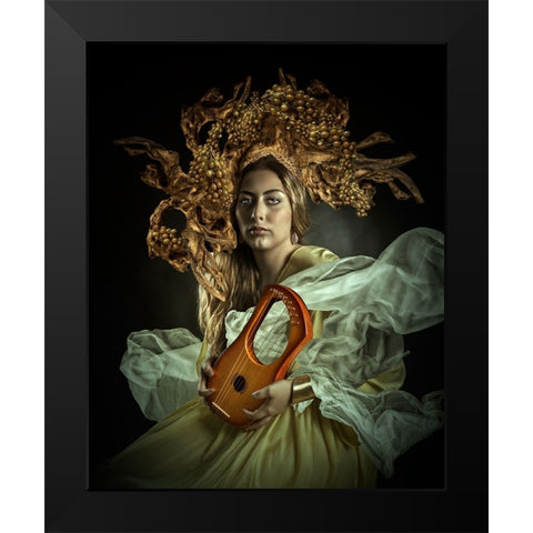 Afrodita I Black Modern Wood Framed Art Print by Calderon, Francis