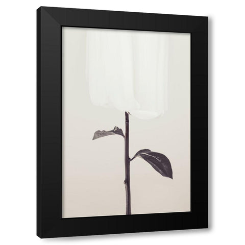 Peony 18 Black Modern Wood Framed Art Print by 1x Studio III