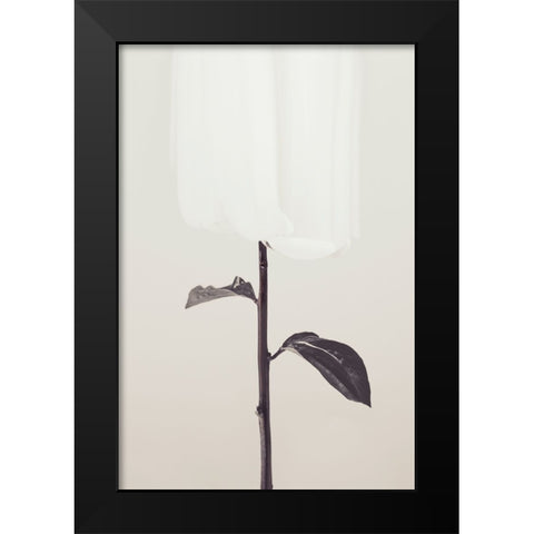 Peony 18 Black Modern Wood Framed Art Print by 1x Studio III