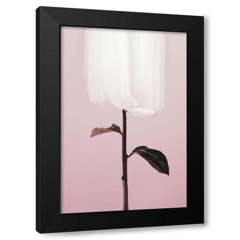 Peony 19 Black Modern Wood Framed Art Print by 1x Studio III