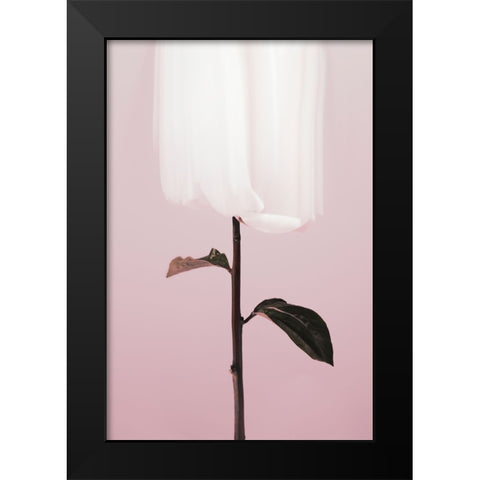 Peony 19 Black Modern Wood Framed Art Print by 1x Studio III