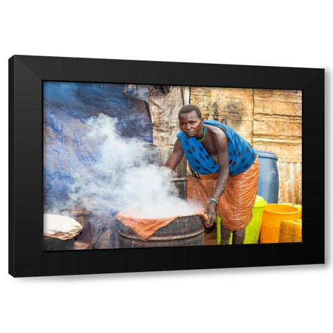 Hard Work Black Modern Wood Framed Art Print with Double Matting by Wiener, Iris