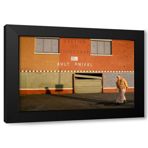 Terracotta Black Modern Wood Framed Art Print by Bartholomeus, Stephan