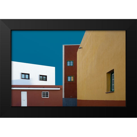 Walls and windows Black Modern Wood Framed Art Print by Schuster, Inge