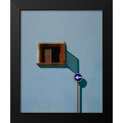 Urban shadows Black Modern Wood Framed Art Print by Schuster, Inge