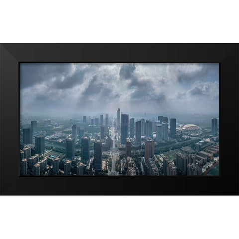 After The Storm Black Modern Wood Framed Art Print by Yu Wu, Irene