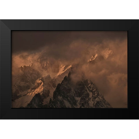 Only The Sound Of Silence Black Modern Wood Framed Art Print by Moretti, Claudio