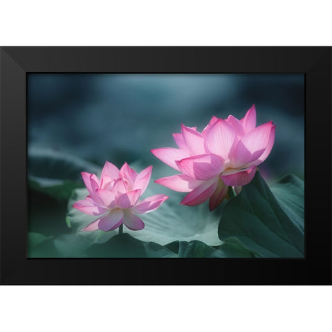 Views Of Different Depths Black Modern Wood Framed Art Print by Suzuki, Takashi