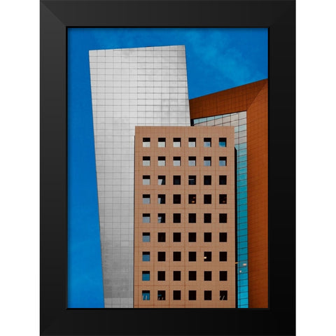 Facade - Tel AvIV Jaffa Black Modern Wood Framed Art Print by Orbach, Arnon